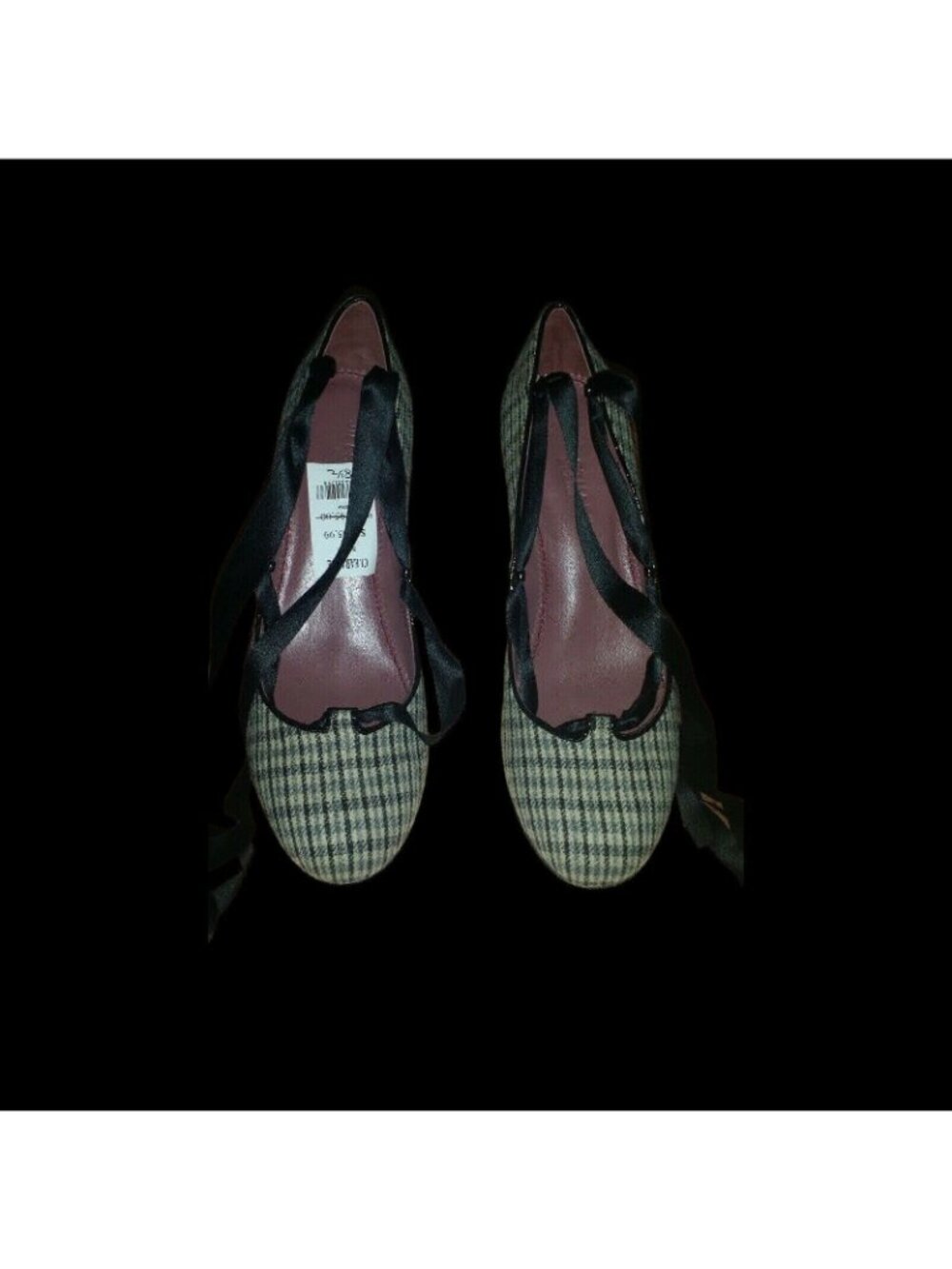 Jill Stuart Simone Queen Anne Ribbon Heel Shoes in Pearl Grey - Size 8.5 US - Picture 3 of 8